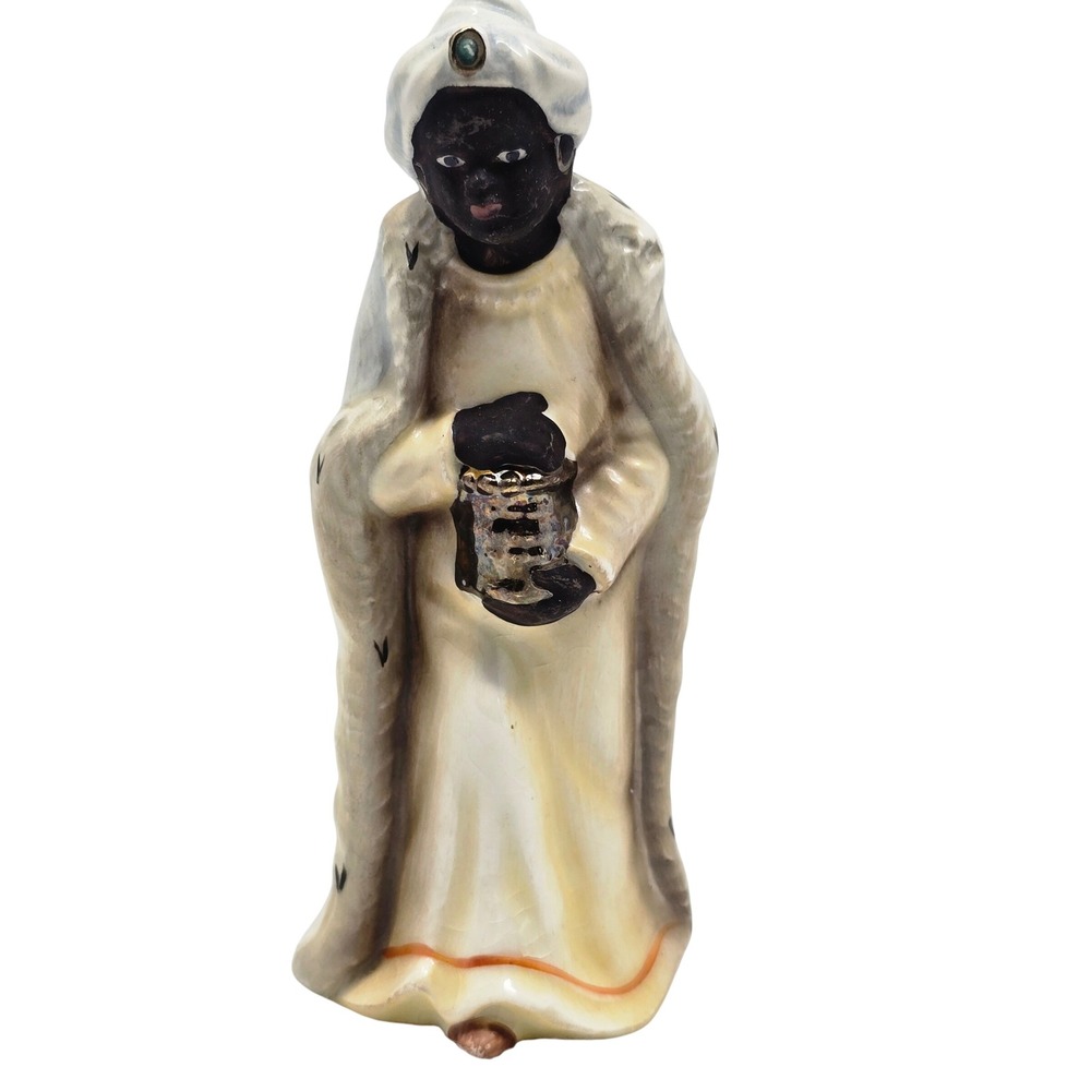 Goebel Sacrart King WiseMan Brown Figurine HX 281 Nativity Germany Vintage 1958